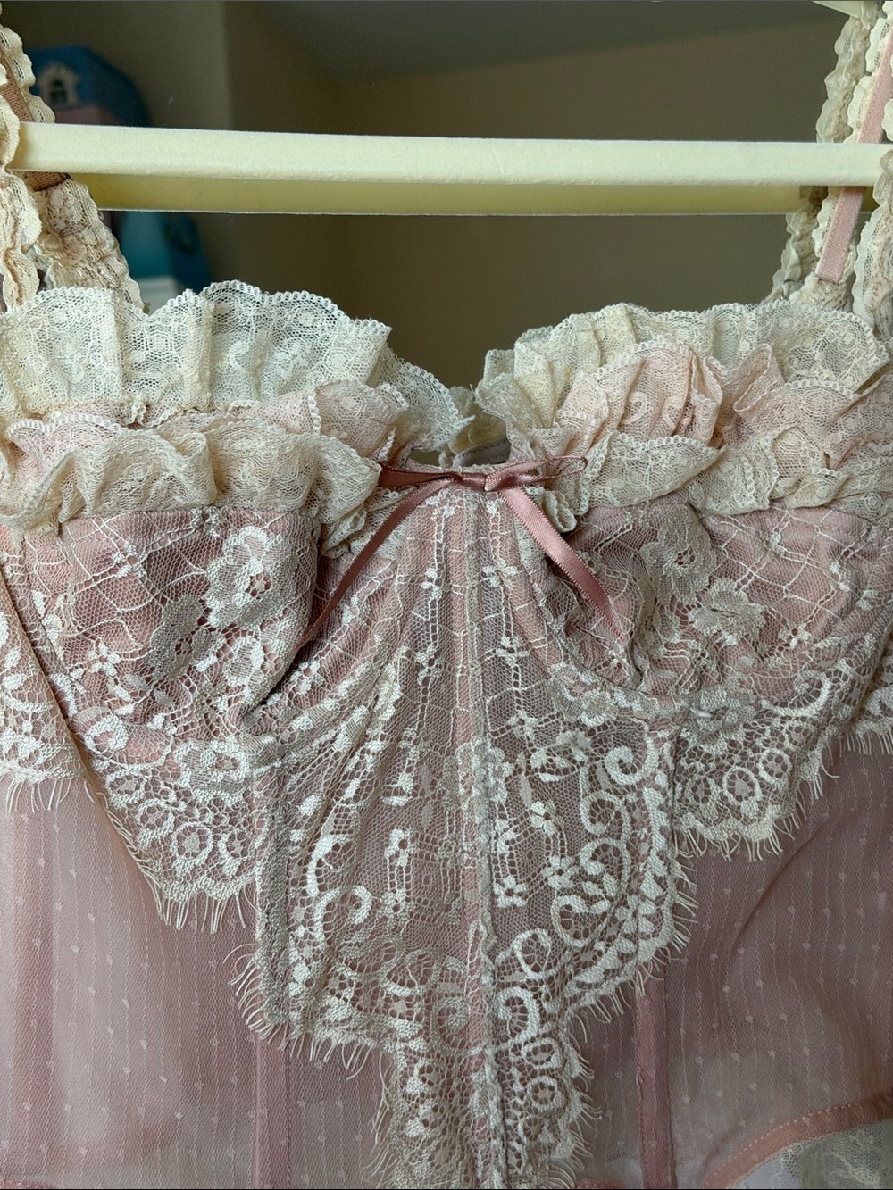 LaceMade Sheer Lace Top - Picture 2 of 5